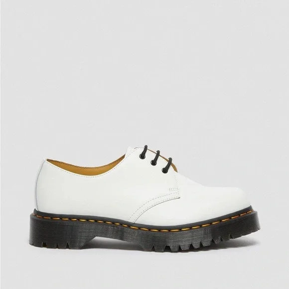Dr. Martens 1461 Bex Smooth Leather Unisex White Oxford Shoes Sz W-8 M-7 NEW